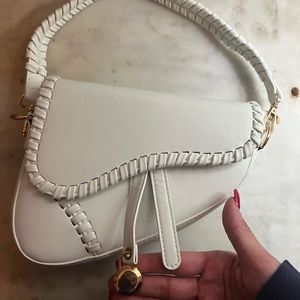White Saddle Bag